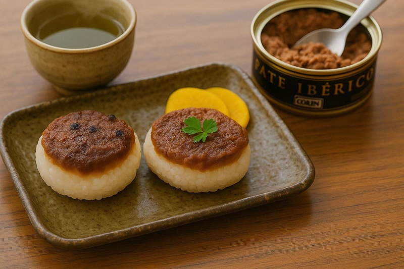 和風・豚レバーペーストの“焼き味噌おにぎり風ディップ”